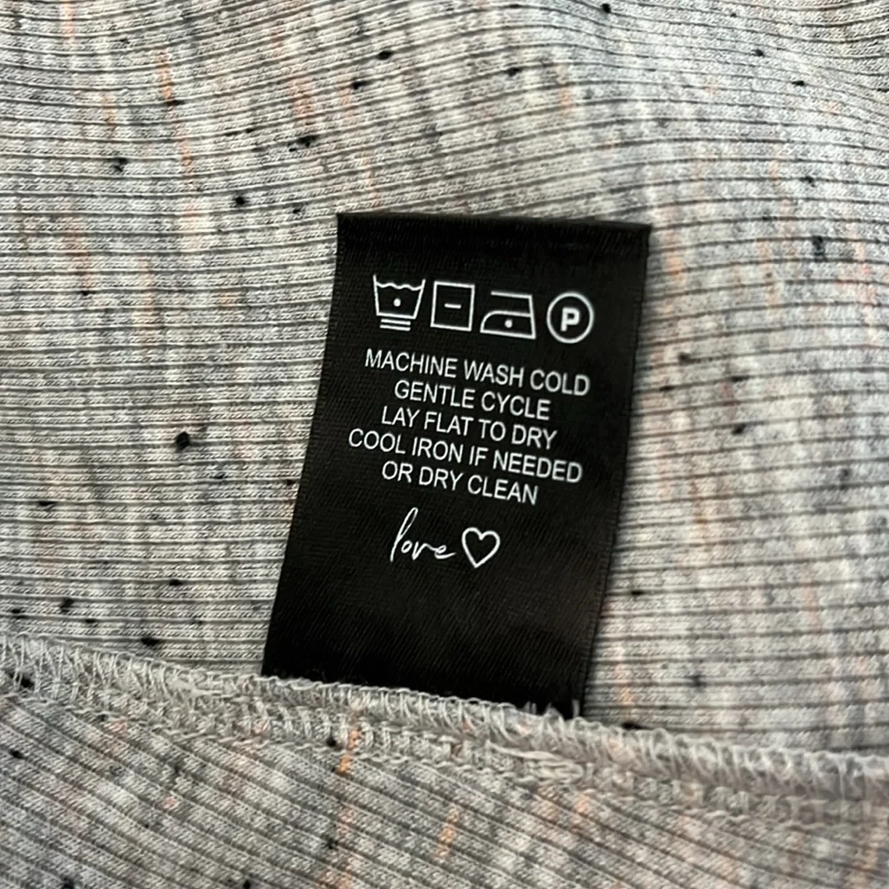 Nic And Zoe Light Gray Cardigan With Navy Tiny Dots Size Large NWOT - Picture 8 of 9